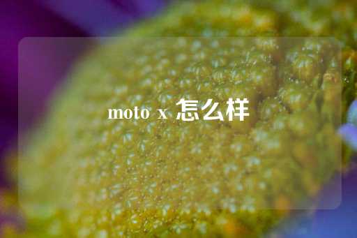 moto x 怎么样